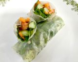 A picture of step 10 of Vietnamese Style Vegetarian Spring Rolls.
