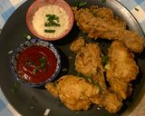 A picture of step 6 of Crispy fried chicken 😋.