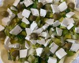Une image de l'étape 2 de Quiche au poireaux oignons et fromage.