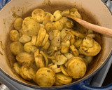 A picture of step 2 of Curried Parsnip Soup.