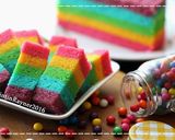 Foto langkah ke 10 dari resep Steamed Rainbow Cake Ny Liem.