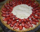 Foto del paso 6 de la receta: Tarta de frutillas y chantilly con espejo de frambuesas
