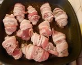 Csirkemáj baconbe tekerve recept fázis 3 fotója