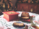 Budín de frutillas y arándanos