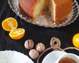 عکس مرحله 1 از دستور کیک پرتقالی گردویی ماهیتابه ای