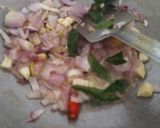A picture of step 1 of Kerela style roasted Prawn.