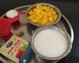 A picture of step 1 of Mango Pudding.