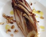 A picture of step 3 of Roasted Radicchio Trevisano (red endive) #veganuary.