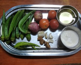 பிந்தி மசாலா(Bindi masala recipe in tamil) ரெசிபி ஸ்டேப் 1 புகைப்படம்