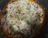A picture of step 5 of Proso millet with spinach green peas Dalia.