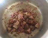 A picture of step 2 of Leftover nyama choma spaghetti.