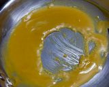 A picture of step 1 of Quick Moong dal Atta Halwa.