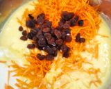 Gambar langkah 6 resipi Carrot orange raisin cake 🍰.