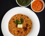 A picture of step 4 of Mooli Thepla /Muli ke parathe.
