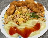 Gambar langkah 7 resipi NASI GORENG SAYUR (R379).