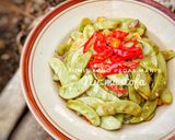 Foto langkah ke 6 dari resep Tumis Koro Pedas Manis #seninsemangat.