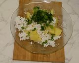 A picture of step 2 of Sabudana Tikki.