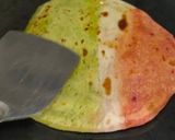 A picture of step 13 of Tri-Colour Paratha.