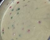 A picture of step 5 of Cricket pitch cake with fruit flavour.