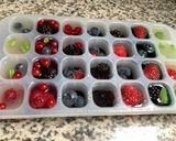 Une image de l'étape 3 de Les Glaçons fêtent les 🍎fruits 🍉🍇🍒🍓🍋.