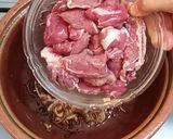 A picture of step 4 of Dahi Gosht(yoghurt Curry).