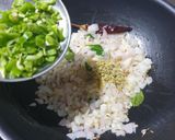 A picture of step 4 of Dal Palak.