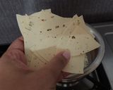 A picture of step 3 of Rajasthani papad ki sabzi.