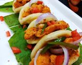 A picture of step 7 of Chicken bao in indian style.