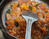 A picture of step 5 of Vidarbha special Nagpuri style Wanga batata Saoji masala bhaji.