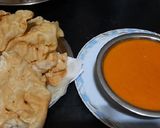 A picture of step 8 of Aamras aur Poori.