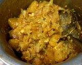A picture of step 8 of Cabbage aloo, egg,.