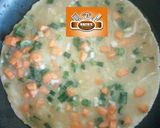 A picture of step 2 of Omelette egg roll.