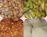 A picture of step 1 of Aalu chana patal & nutrila ki mix subji.