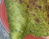 Une image de l'étape 3 de Crêpes aux épinards et farine de pois chiches.