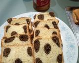 Foto langkah ke 6 dari resep Roti Tawar Motif edisi percobaan.
