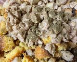 A picture of step 3 of Old Fashion Chicken and Cornbread Dressing.