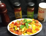 A picture of step 1 of Mango Cucumber Salsa.