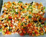 Foto del paso 2 de la receta: Espaguetis con verduras y gambones (horno)
