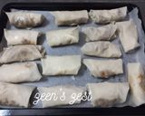 A picture of step 3 of Baked Shami Kabab Spring Rolls.