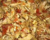 A picture of step 3 of Chicken and veggies sandwich.