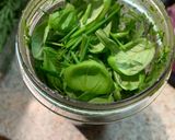 A picture of step 2 of Green herb sauce.