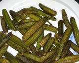 A picture of step 5 of Tarka Masala Okra.