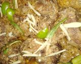 A picture of step 2 of Mutton namkeen karahi gosht.
