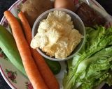 Foto langkah ke 1 dari resep Gado-gado pengantin.