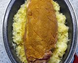 Egészben sült tarja káposzta ágyon burgonyával recept fázis 3 fotója