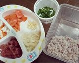 รูปขั้นตอนการทำที่ 1 ของ ข้าวผัดไข่เค็ม,กุนเชียงหมู - เมนูสำหรับคุณลูกชาย🐻