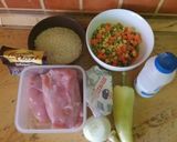 Zöldséges rizseshús recept fázis 1 fotója