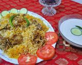 A picture of step 10 of Hyderabadi Biryani.