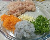 Foto langkah ke 1 dari resep Siomay Ayam Udang Sawi Kukus (Steam Sawi).