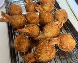 A picture of step 6 of Phoenix Tail Shrimp Balls.